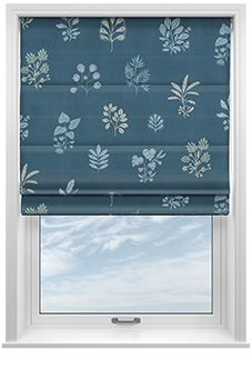 Botanical Velvet, Oceania - Motorised Roman Blind